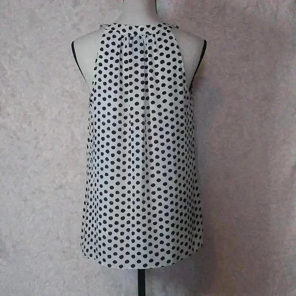 Cynthia Rowley Top with Black Polka Dots Size S - Picture 2 of 8